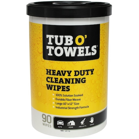 The Brush Man Tub O ' Towels Cleaning Wipes (90 Wipes/Disp), 6PK CITRA-TOWELS